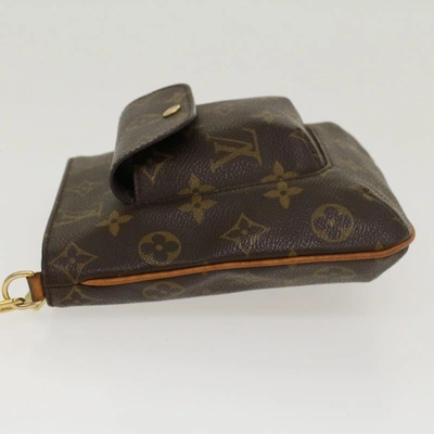 Pre-owned Louis Vuitton Partition Brown Canvas Clutch Bag ()