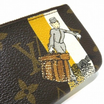 Pre-owned Louis Vuitton Pochette Clés Brown Canvas Clutch Bag ()
