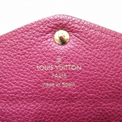 Pre-owned Louis Vuitton Portefeuille Sarah Purple Leather Wallet  ()