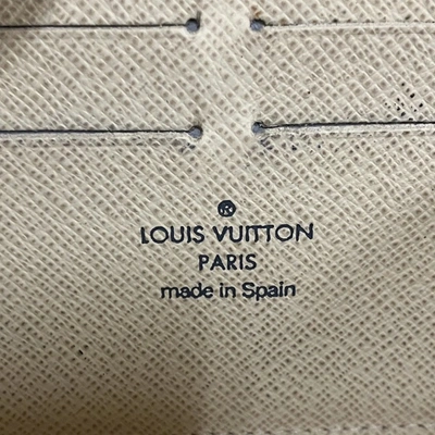 Pre-owned Louis Vuitton Zippy White Canvas Wallet  ()