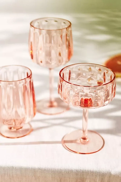 Shop Anthropologie Lucia Acrylic Goblet Wine Glasses, Set Of 4