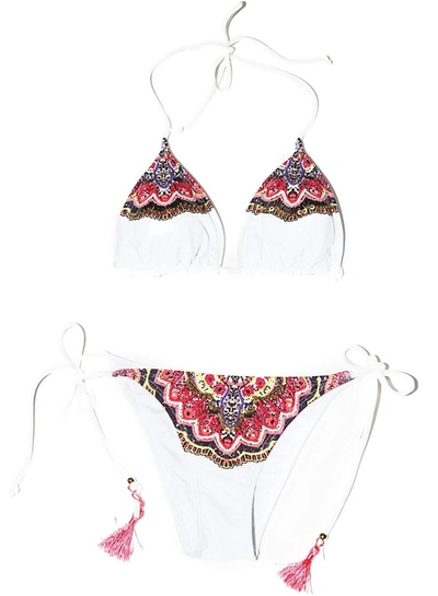 Pq Swim Women Spring Raja Adjustable Tie Side Strap Hipster Bikini Bottom Swimsuit In White In White