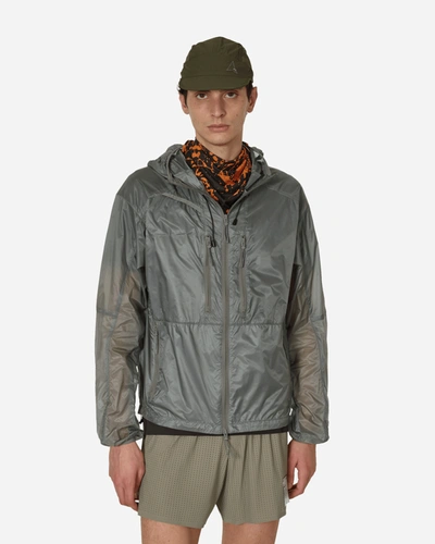 Shop Roa Transparent Synthetic Jacket Miriage In Grey