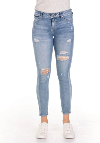 Shop Articles Of Society Carly Skinny Crop Jean In Mission Vejo In Multi