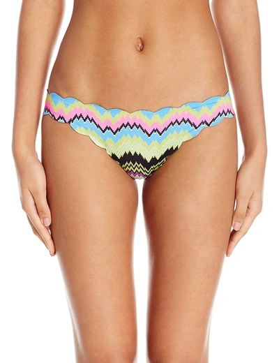 Pq Swim Pilyq Women Clara Reversible To Black Seamless Full Bikini Bottom Swimsuit Multi In Multi