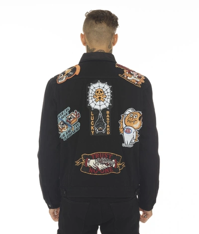 Shop Cult Of Individuality-men Type Ii Lucky Bastard Reversible Jacket In Black