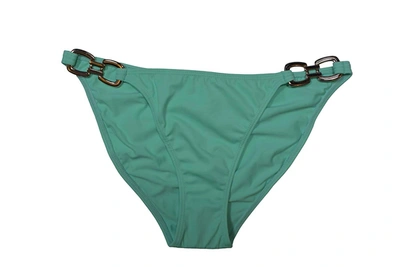 Shop Pq Swim Women's Chain Strap Full Bikini Bottom Swimsuit In Aqua In Blue