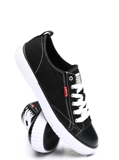Shop Levi's Womens Anika Casual Canvas Sneaker In Black