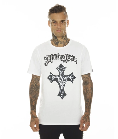 Shop Cult Of Individuality-men T-shirt Short Sleeve Crew Neck Tee "saints Of Los Angeles" Motley Crue In White
