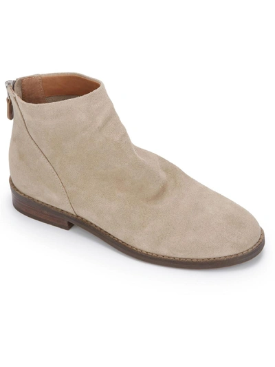Shop Gentle Souls By Kenneth Cole Emma Zip Bootie Womens Suede Shooties Ankle Boots In Grey