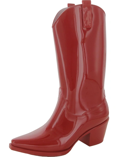 Shop Beach By Matisse Annie Womens Waterproof Mid-calf Rain Boots In Red