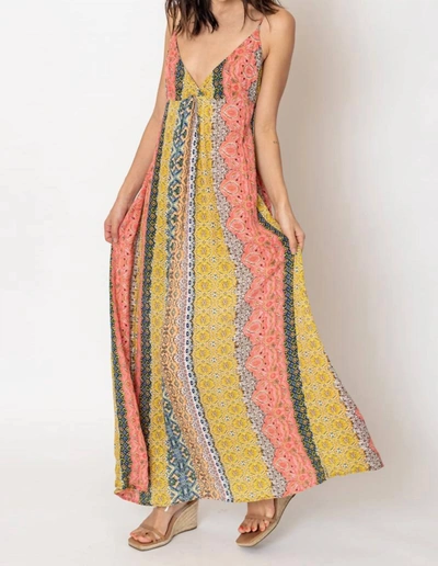 Shop En Creme Sun Kissed Maxi Dress In Multicolor