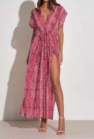 Shop Elan Lenni Maxi Cover Up Dress In Red