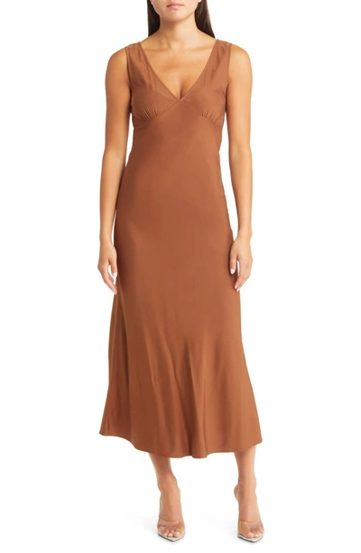 Shop Sophie Rue Beja Slit Dress In Brown