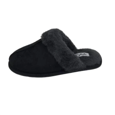 Very G Didi Slippers In Black In Black