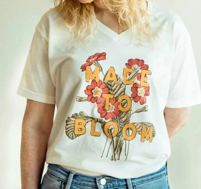 Shop Crowned Free Made To Bloom Tee In White