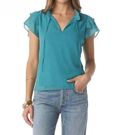 Shop Tart Collections Zosia Top In Teal In Blue