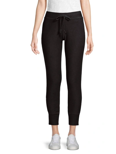 Shop Phat Buddha Women Bowery Leggings Sweatpants In Caviar In Black