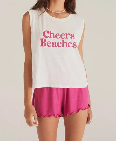 Shop Z Supply Cheers Beaches Tank In White