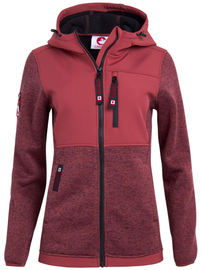 Shop Canada Weather Gear Olcw864ec Womens Fleece Lightweight Fleece Jacket In Red