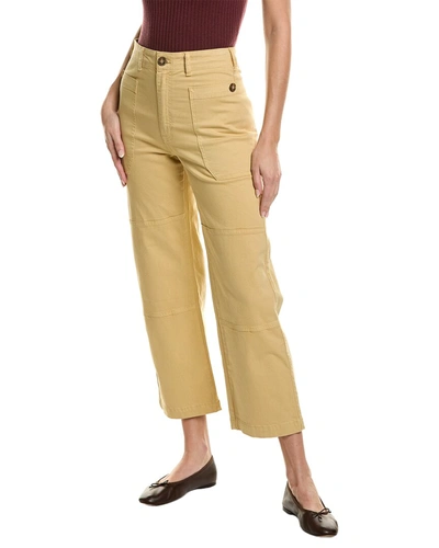 Shop Frame Oversized Pocket Utility Pant In Yellow