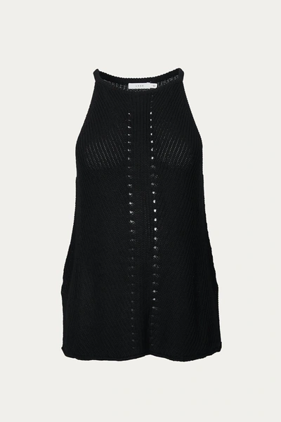 Shop Lush Sleeveless Knit Top In Black
