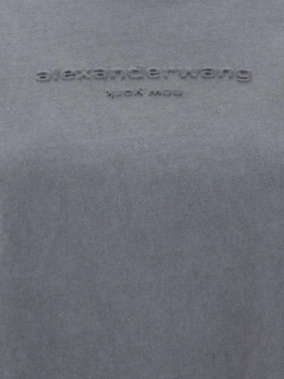 Shop Alexander Wang T-shirts In Acid Fog