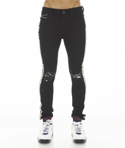 Shop Cult Of Individuality Punk Super Skinny In Studd In Black