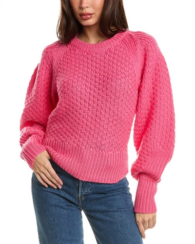 Shop A.l.c Palmer Wool Sweater In Hot Pink