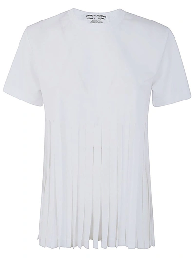 Shop Comme Des Garçons Fringed T-shirt Clothing In White