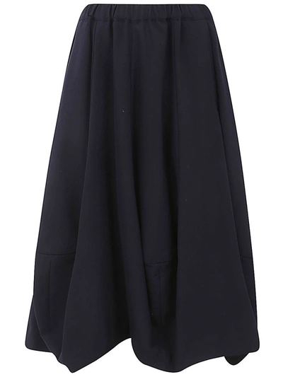 Shop Comme Des Garçons Long Skirt Clothing In Blue