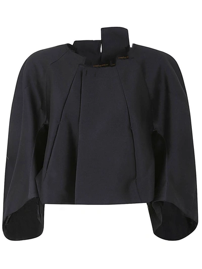 Shop Comme Des Garçons Short Cape Clothing In Black