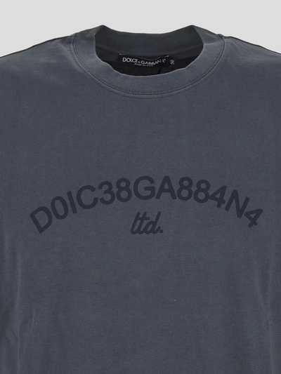 Shop Dolce & Gabbana T-shirts And Polos In Grey