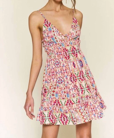 Shop In The Beginning The My Tribe Mini Dress In Multi