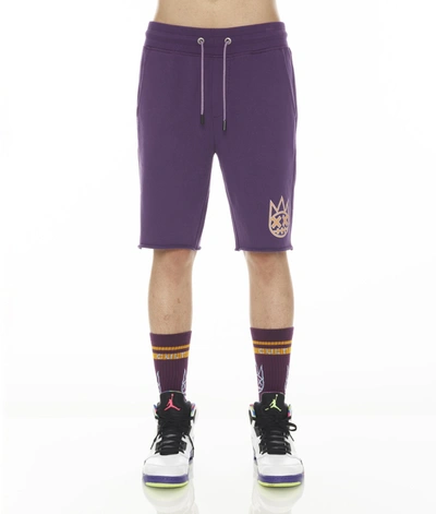 Shop Cult Of Individuality-men Sweatshort In Acai In Purple