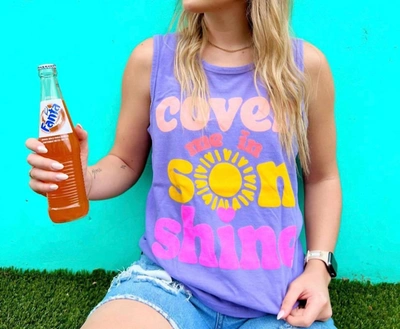 Shop Prickly Pear Tx Cover Me Tank In Purple