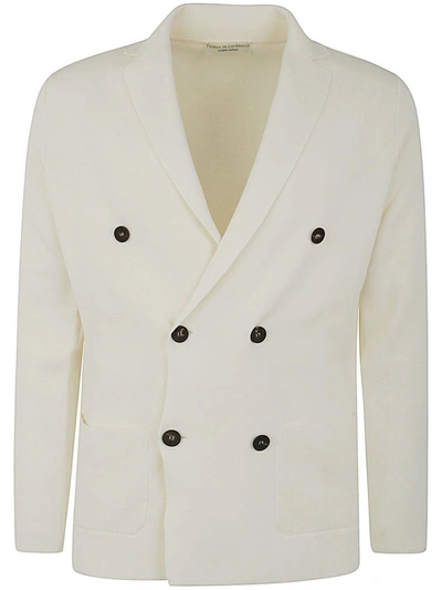 Filippo De Laurentiis Double Breasted Jacket In White