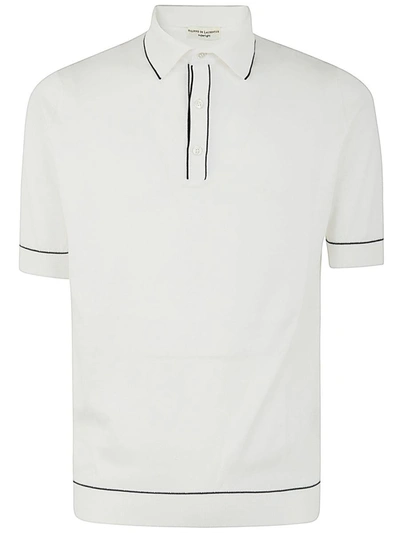 Shop Filippo De Laurentiis Short Sleeves Polo Clothing In White