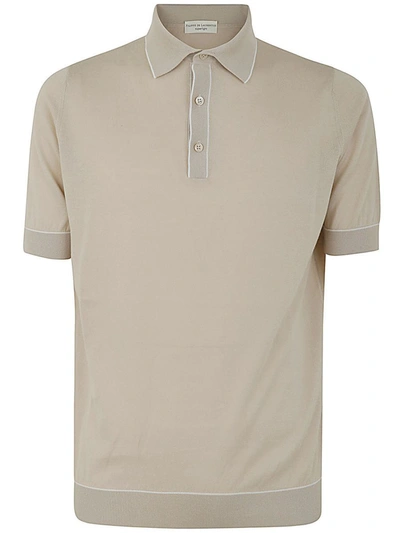 Shop Filippo De Laurentiis Short Sleeves Polo Clothing In Brown