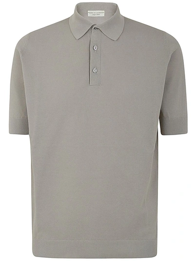 Shop Filippo De Laurentiis Short Sleeves Polo Clothing In Grey
