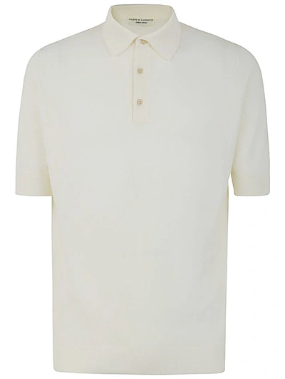 Shop Filippo De Laurentiis Short Sleeves Polo Clothing In White