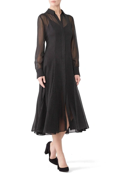 Shop Rebecca Minkoff Micro Dot Kimberly Dress In Black