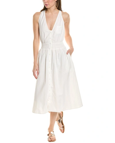 Shop Anna Kay Tamara Linen-blend Dress In White