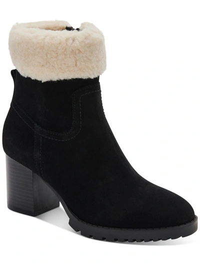 Shop Blondo Tia Womens Leather Faux Fur Winter & Snow Boots In Black
