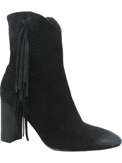 Shop Charles By Charles David Boulder Womens Suede Block Heel Mid-calf Boots In Black