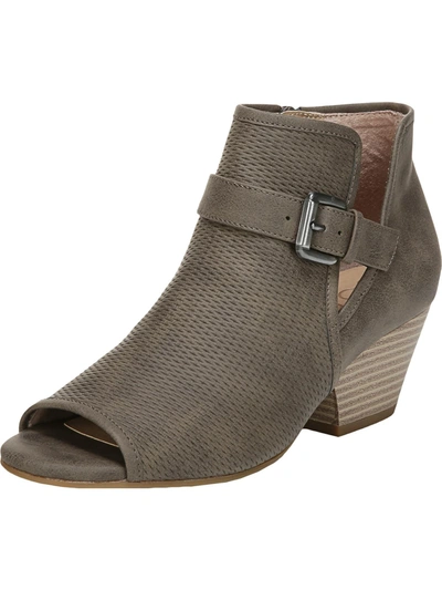 Shop Soul Naturalizer Denisa Womens Faux Leather Ankle Booties In Grey