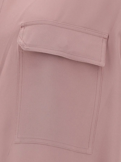 Shop Rick Owens Shirts In Dusty Pink/dust