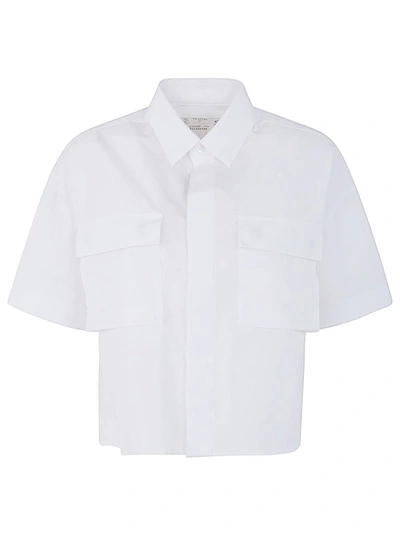Shop Sacai Thomas Mason Cotton Poplin Shirt Clothing In White