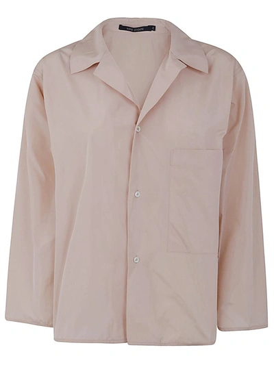 Shop Sofie D Hoore Long Sleeve Shirt With Front Applied Pocket Clothing In Nude & Neutrals