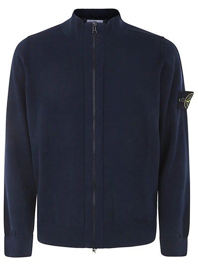 Shop Stone Island High Neck Sweater Clothing In Blue